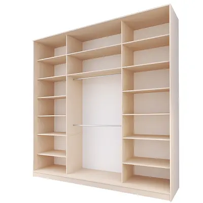 картинка Шкаф-купе 3-х дверный МАКС с зеркалом по центру от магазина КУПИ КУПЕ